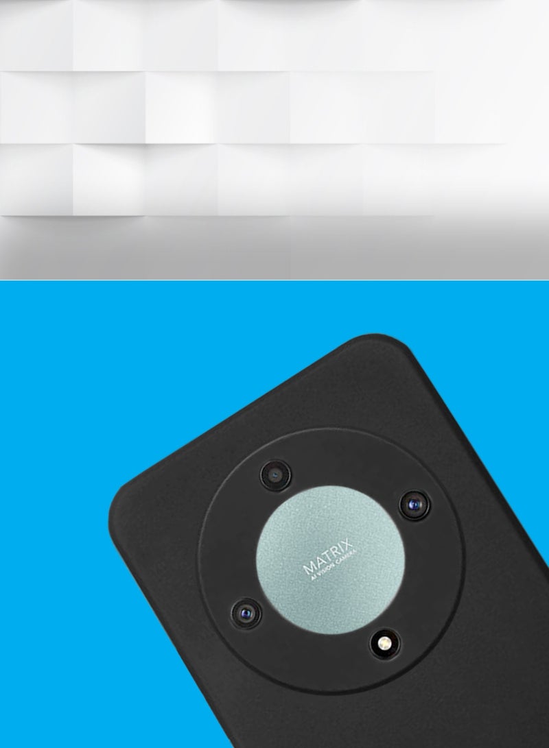 Wtech Liquid Silicone Ultra Thin TPU Phone Case Cover For Honor X9b 5G 2023 Black - Image 3