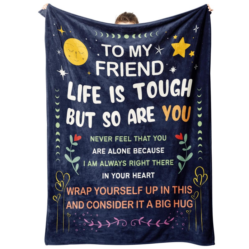 Niyewsor Best Friend Blanket Gifts for Women  Friendship Gifts for Women Bestie BBF  Christmas Friendsgiving Gifts for Friend  Birthday Gifts for Friends Female  to My Friend Blanket  60""x50""