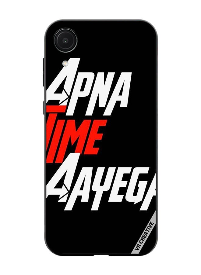VR CREATIVE Protective Case Cover For Samsung Galaxy A03 Core Apna Time Ayega Design Multicolour - Image 1