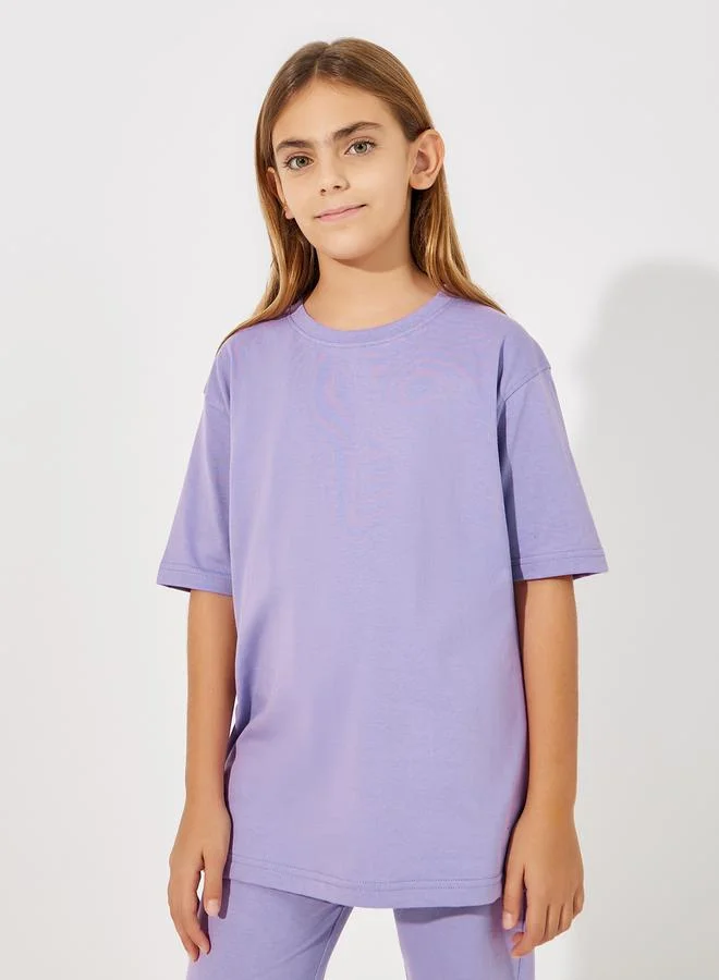 Styli Over size tee and Boot cut joggers co-ord set