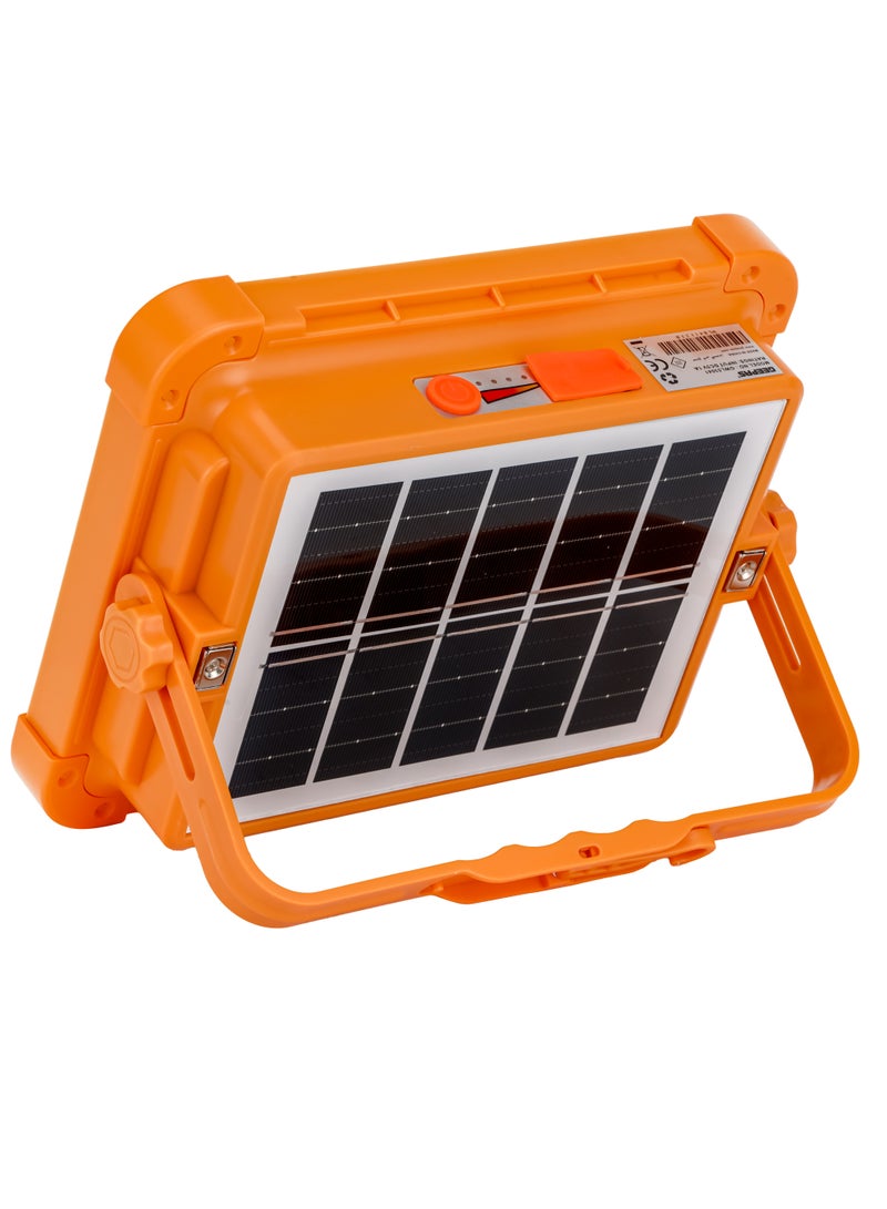 GEEPAS Rechargeable LED Work Light with Solar Panel-288 PCS LEDs, White, Warm, Blue and Red Lights/ Long Service Life, Good Stability, Energy Saving, USB Out Mobile Charging  - Image 3