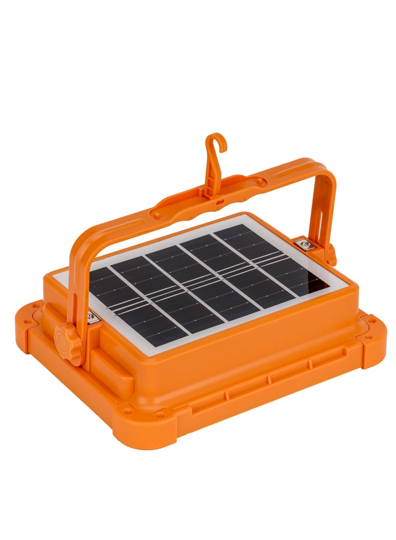 GEEPAS Rechargeable LED Work Light with Solar Panel-288 PCS LEDs, White, Warm, Blue and Red Lights/ Long Service Life, Good Stability, Energy Saving, USB Out Mobile Charging  - Image 4