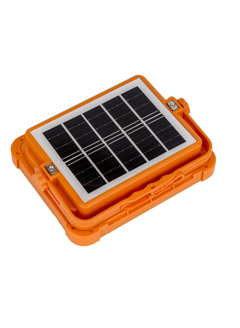 GEEPAS Rechargeable LED Work Light with Solar Panel-288 PCS LEDs, White, Warm, Blue and Red Lights/ Long Service Life, Good Stability, Energy Saving, USB Out Mobile Charging  - Image 5