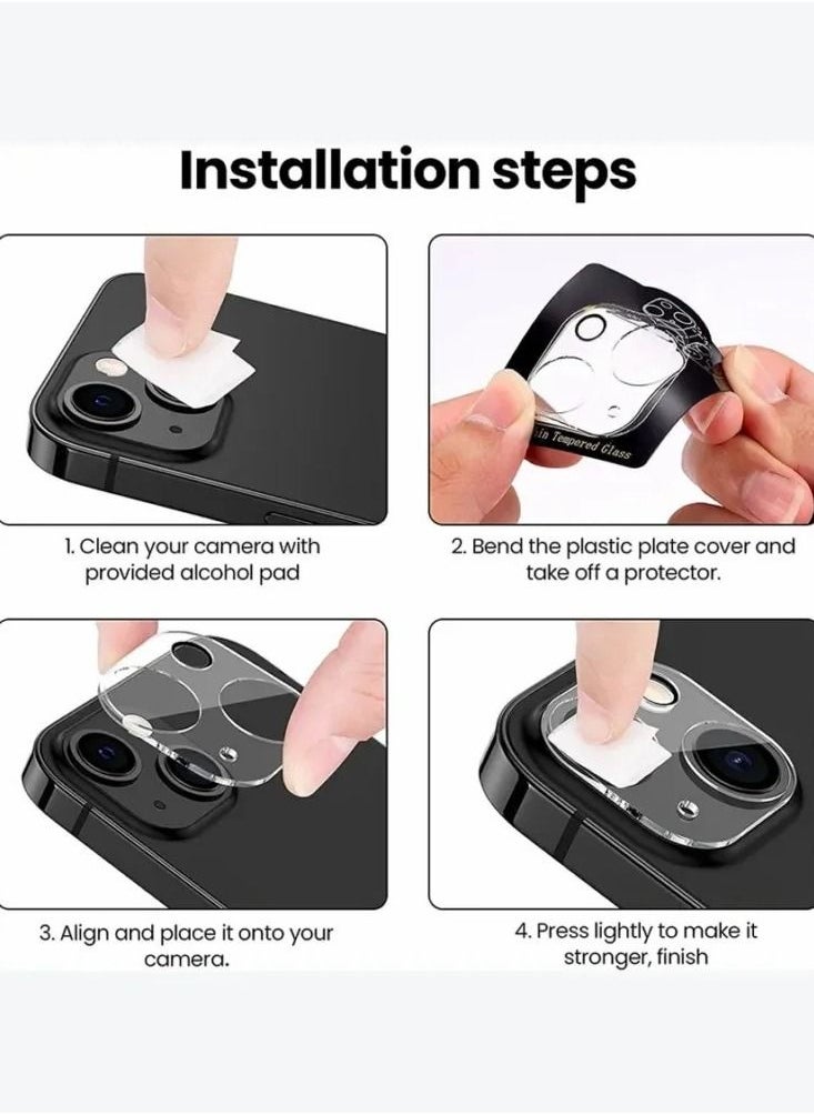 quix - Camera Lens Protector for  iPhone 12 PRO Max Tempered glass with a durable and distinctive scratch-resistant metal frame - Protects the lens from damage and sudden shocks - Image 1