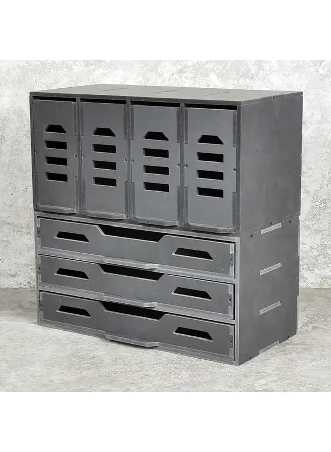 PVC Model Tool Organizer Storage Rack With Paint Holder 1 Set - Image 5