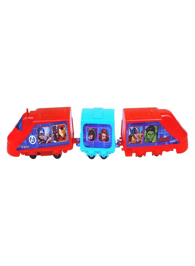 Kriiddaank Marvel Avengers Big (21pcs) Train Set - Infinity War, Design Durable Superhero's, Best Gift for Kids | Educational Train Set | Easy-to-Assemble Tracks & Sound Effects - Image 5