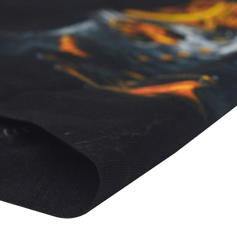 Obacle Skull Face Mask Half Gaiter Mask for Men Dust Wind UV Sun Protection Seamless 3D Tube Mask Bandana for Men Women Skeleton Mask Motorcycle Riding Bike Sports (Mechanical Grey-Gold Skull) - Image 5