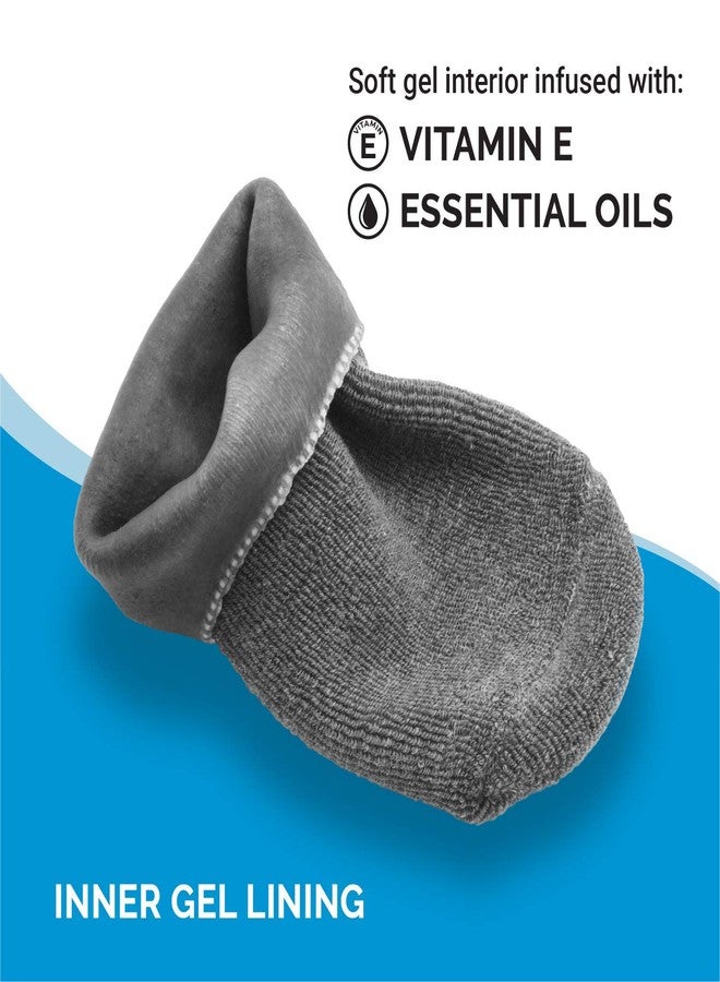 Lindo Gel Socks - Moisturizing Care, Infused with jojoba Oil, Lavender Essential Oil, and Vitamin E (Gray) - Image 4