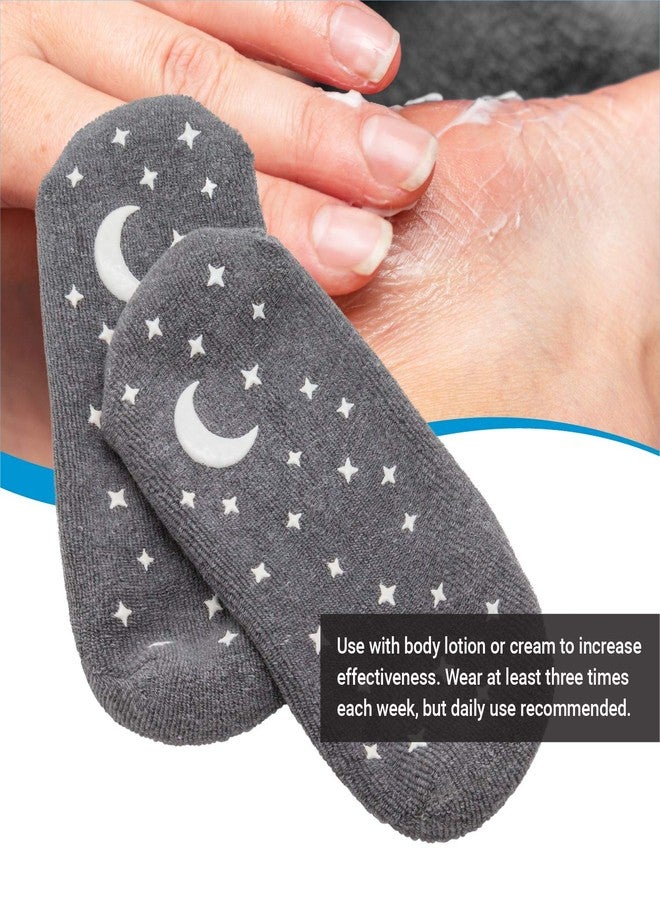 Lindo Gel Socks - Moisturizing Care, Infused with jojoba Oil, Lavender Essential Oil, and Vitamin E (Gray) - Image 3
