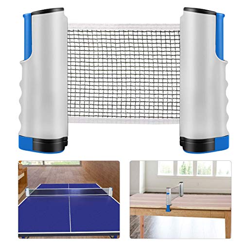 Tima Table Tennis/ Ping pong Portable Ping Pong Net – Retractable Table Tennis Net for Any Table ,Colour May vary - Image 1