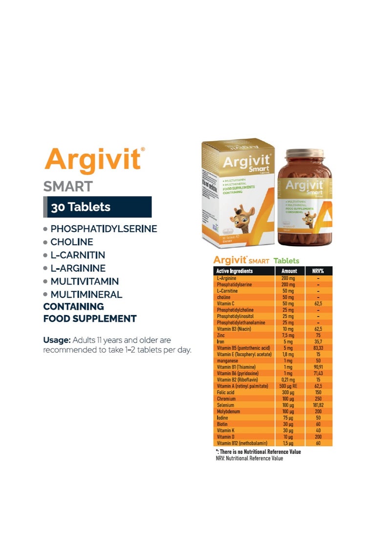 Argivit Smart Tablets 30 Tab - Image 2