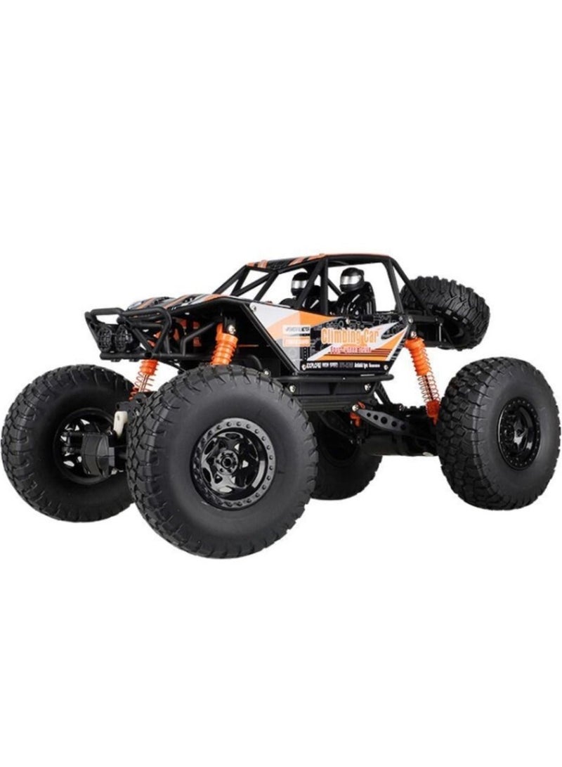 Large High Speed Four-wheel Climbing Vehicle Model Bigfoot Monster Off-road Remote Control Racing Toy Durable orange - Image 1