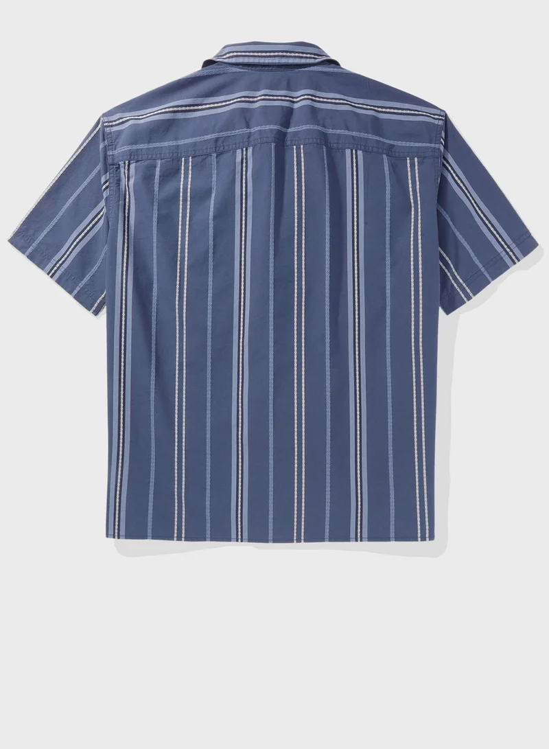 امريكان ايجل Relax Fit Tropical Printed  Shirt