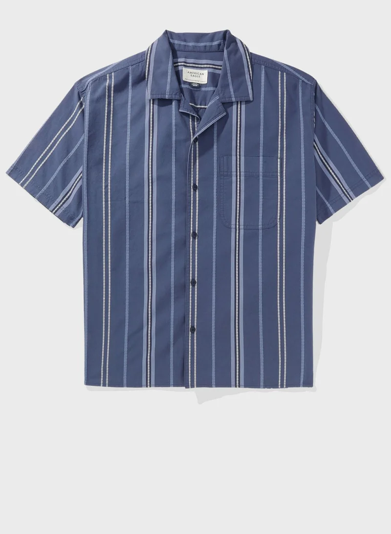 امريكان ايجل Relax Fit Tropical Printed  Shirt