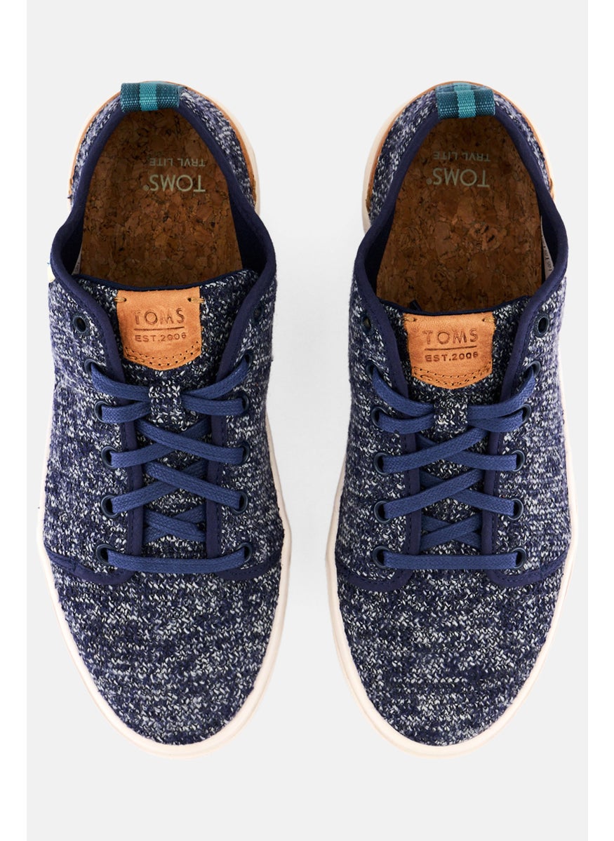 TOMS - Men Trvl Lite Low Lace Up Shoes, Navy Blue - Image 1
