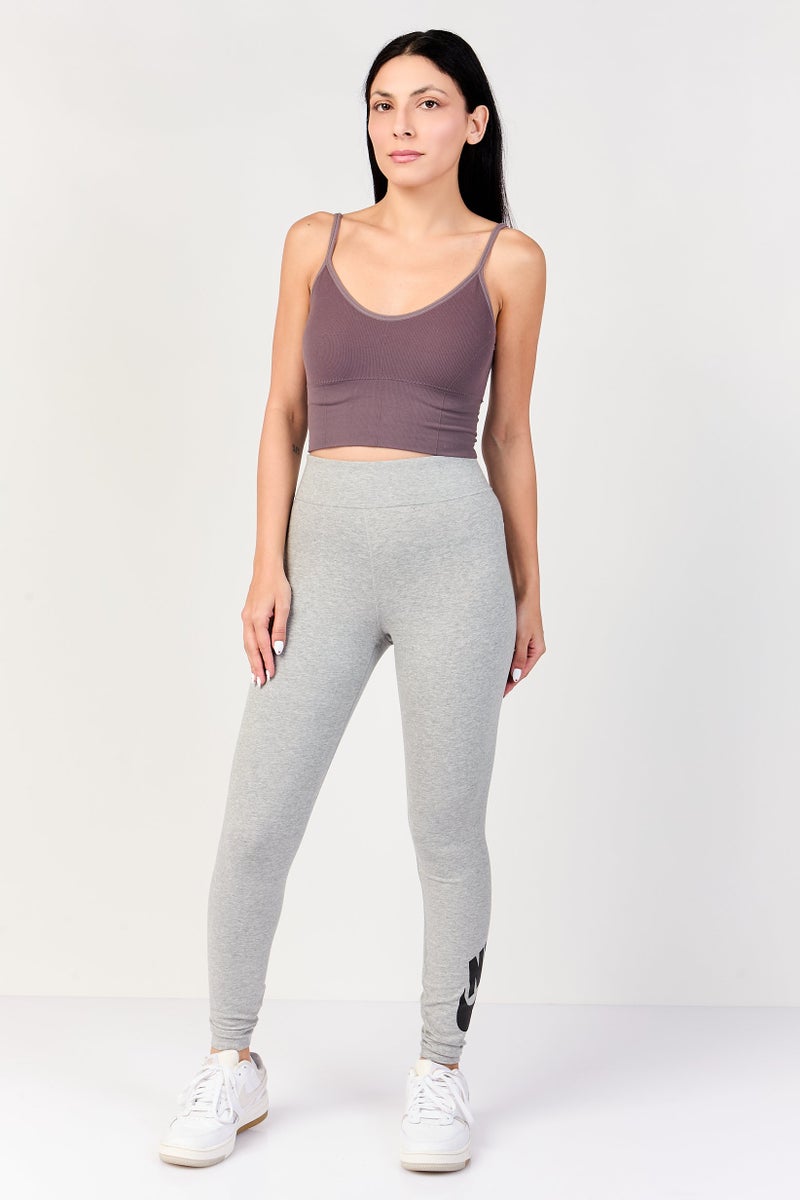 Nike ليجنز نسائية ضيقة مناسبة للخارج، رمادي - Image 4