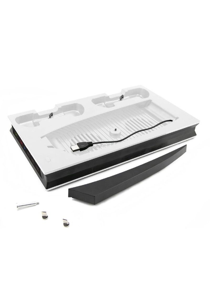 Flash Hawk PS5 Cooling Station with LED Light and Dual Controller Charger for Playstation 5 Console Ultra HD and Digital Edition  - Image 1