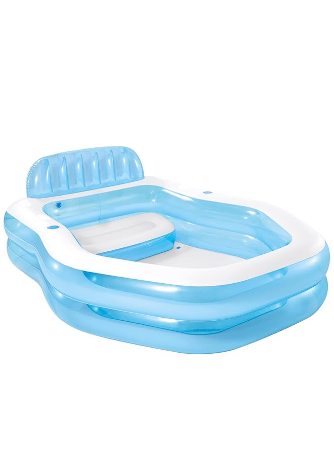 انتكس مظلة شمسية لمركز السباحة، حمام سباحة عائلي، مقاس 229 سم × 191 سم × 135 سم - Image 3