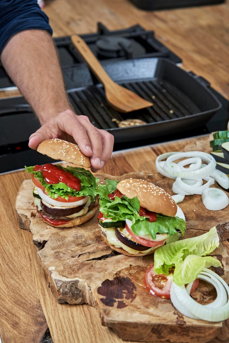 Staub American Grill Pan Cast Iron Suitable for Induction Cookers 30 cm Black - Image 5