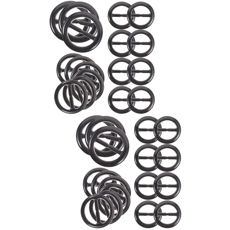 60 pcs Scarf Resin Scarf Clip Scarf Buckle Shirt Knotted Clip Scarf Circle - Image 1