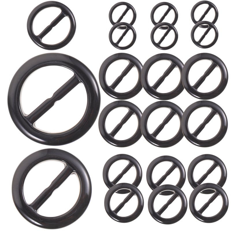 60 pcs Scarf Resin Scarf Clip Scarf Buckle Shirt Knotted Clip Scarf Circle - Image 5