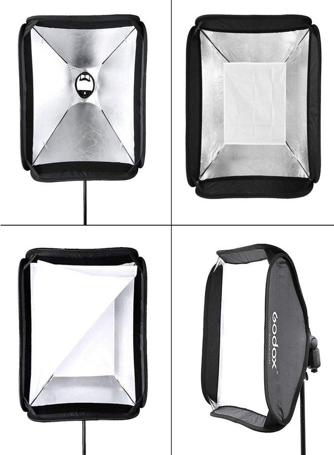 Godox 32x32inch/80x80cm Foldable Softbox with Godox S2 S-Type Speedlite Bracket Bowens Mount for Flash Speedlight Photography - Image 2