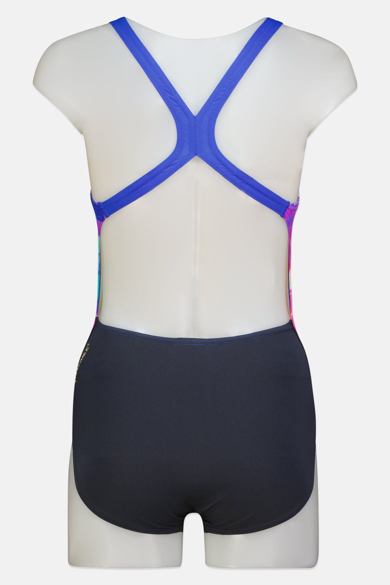 speedo Women Allover Print One Piece, Multicolor - Image 2