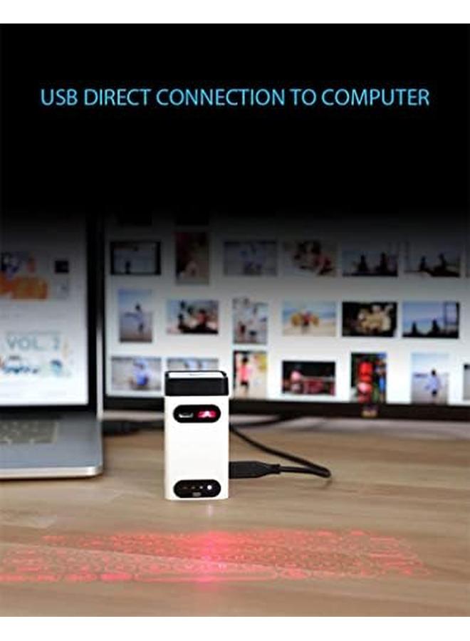 Bluetooth Wireless Projection Virtual Keyboard Keyboard Projector Portable Full Size Keypad Bluetooth Virtual Keyboard Computer Accessories Projection Keyboard For Iphone Holographic Keyb