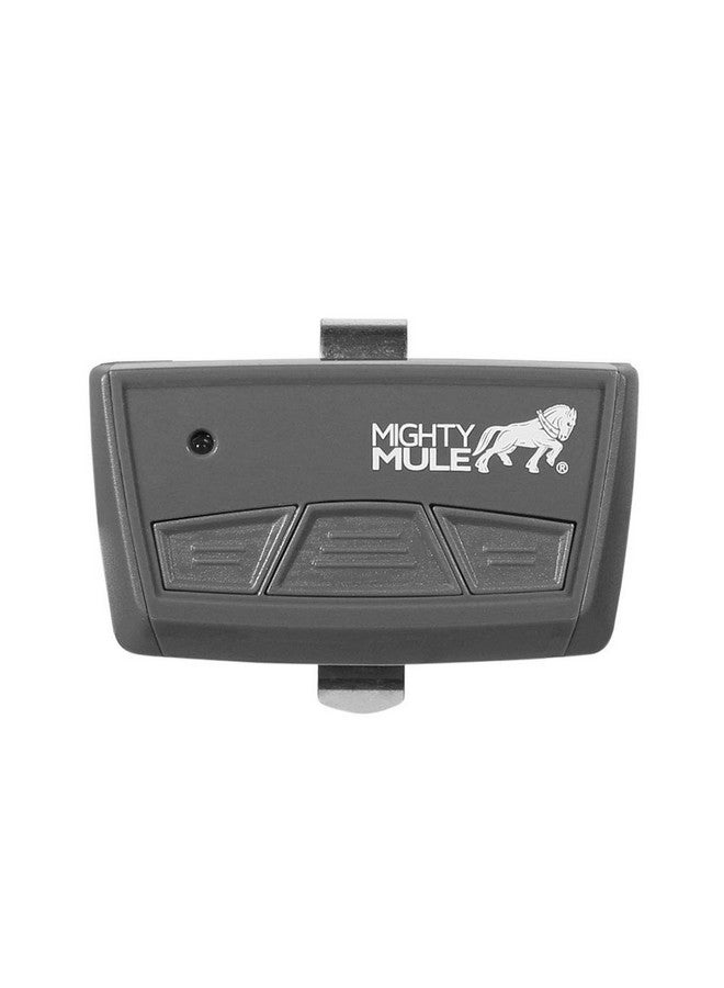 Mighty Mule MMT103 3-Button Transmitter, Plastic, Gray - Image 1