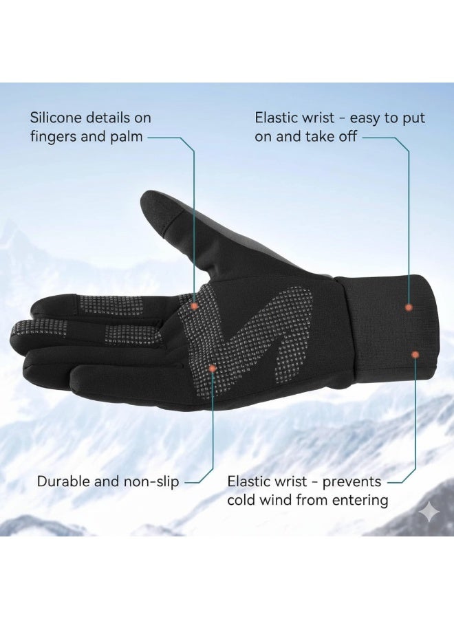 DEXO Waterproof Winter Sport Gloves – Thermal, Touchscreen, Windproof, Non-Slip – Unisex for Snowboarding, Skiing & Outdoor Activities, Small - Image 5