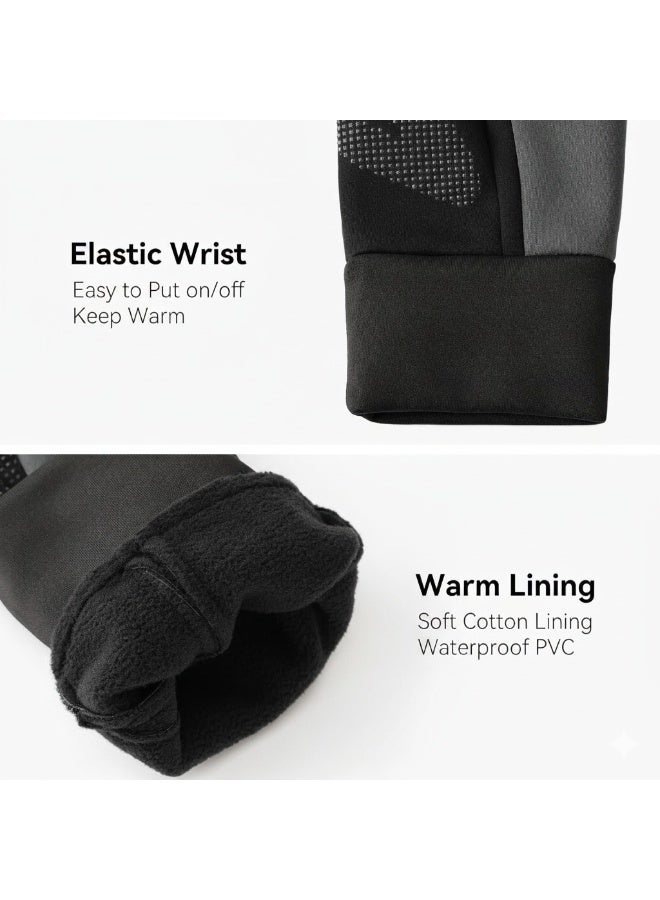 DEXO Waterproof Winter Sport Gloves – Thermal, Touchscreen, Windproof, Non-Slip – Unisex for Snowboarding, Skiing & Outdoor Activities, Small - Image 4