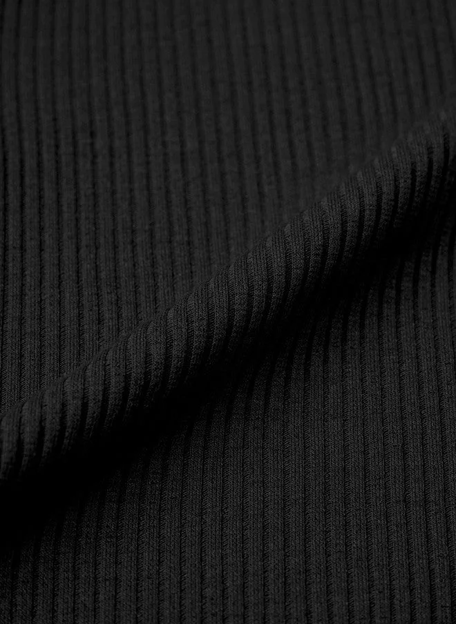 The Souled Store  The Souled Store Black Women Round Neck Solid Regular Fit T-Shirt  | Best Price UAE