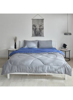 Home Box Derby 3-Piece Reversible Microfiber King Comforter Set 240 X 220 Cm  - Image 3