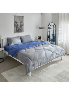 Home Box Derby 3-Piece Reversible Microfiber King Comforter Set 240 X 220 Cm  - Image 5