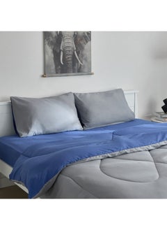 Home Box Derby 3-Piece Reversible Microfiber King Comforter Set 240 X 220 Cm  - Image 1