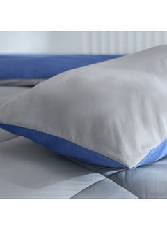 Home Box Derby 3-Piece Reversible Microfiber King Comforter Set 240 X 220 Cm  - Image 4