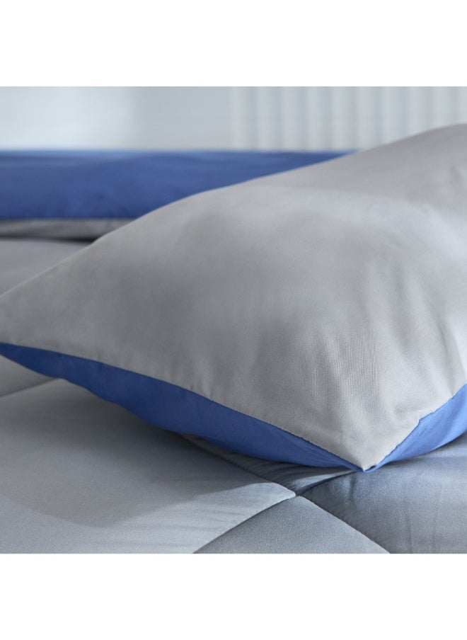 Home Box - طقم لحاف كينغ مقلوب من الألياف الدقيقة 3 قطع ديربي 240 × 220 سم - Image 1