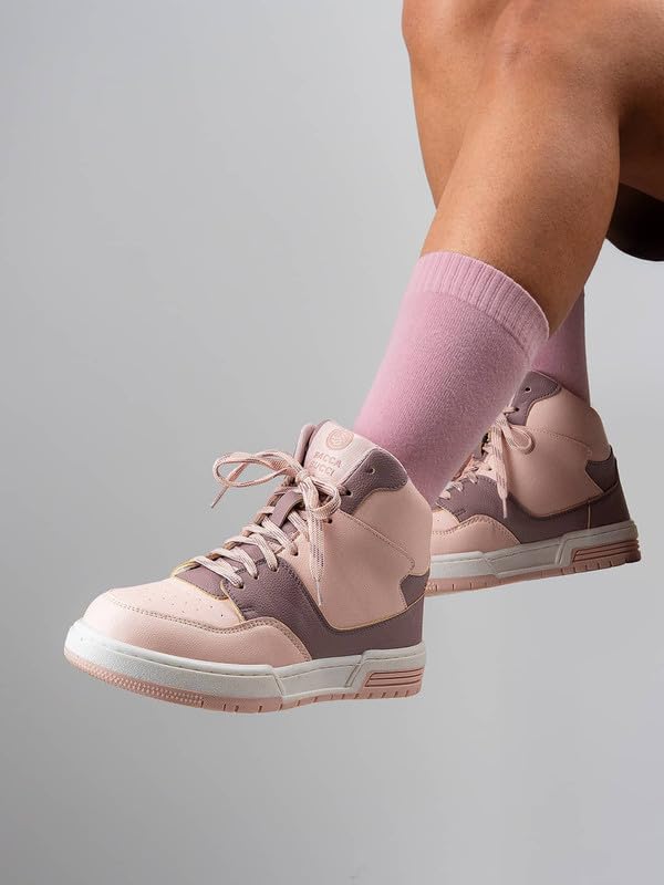 Bacca Bucci ETHEREA Women’s Pop High-Top Sneakers Baby Pink UK 8 - Image 4