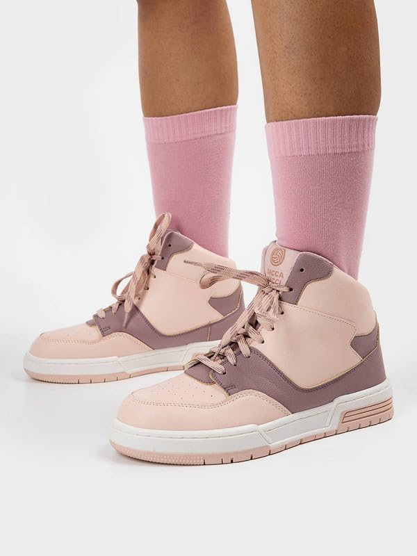 Bacca Bucci ETHEREA Women’s Pop High-Top Sneakers Baby Pink UK 8 - Image 5