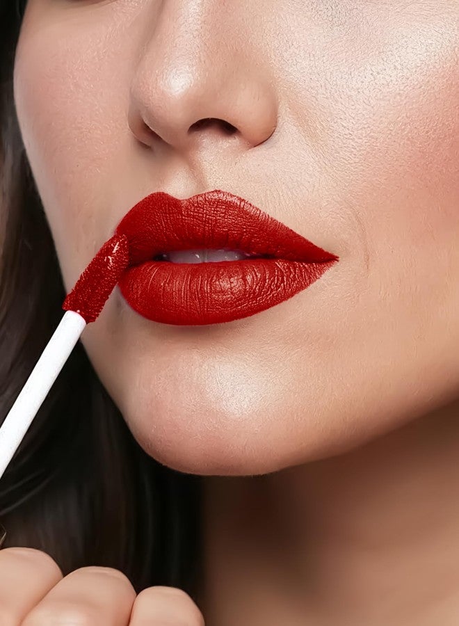 FLiCKA Weightless Impression Liquid Lipstick| Enriched With Vitamin E, Matte Finish, Moisturizing, Creaseless Formula, 01 January, 1.6ml - Image 2