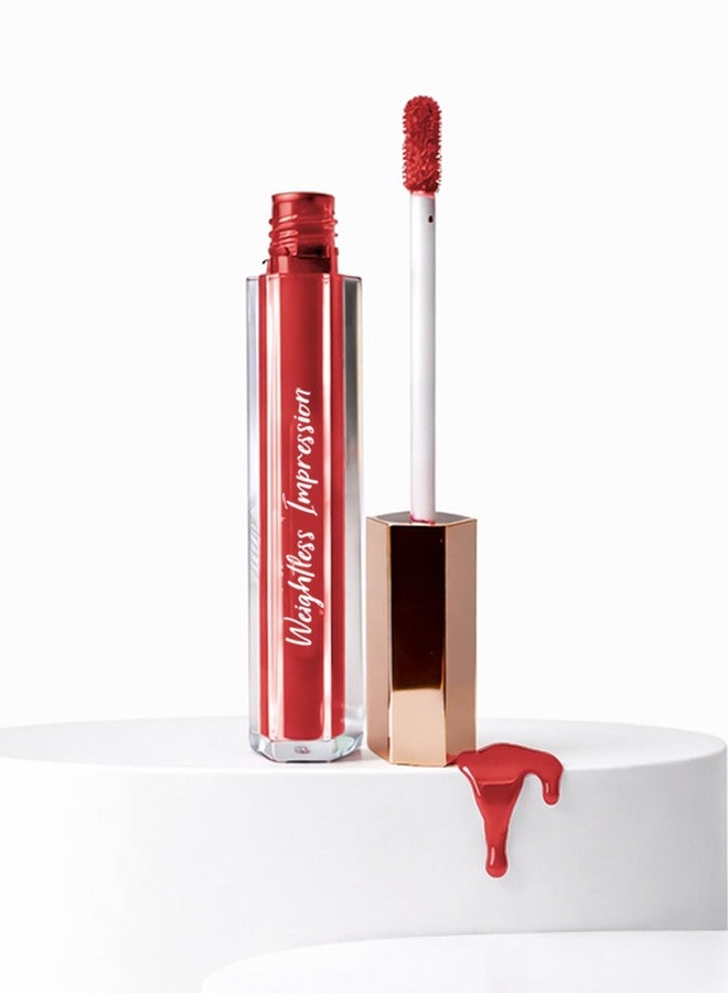FLiCKA Weightless Impression Liquid Lipstick| Enriched With Vitamin E, Matte Finish, Moisturizing, Creaseless Formula, 01 January, 1.6ml - Image 1