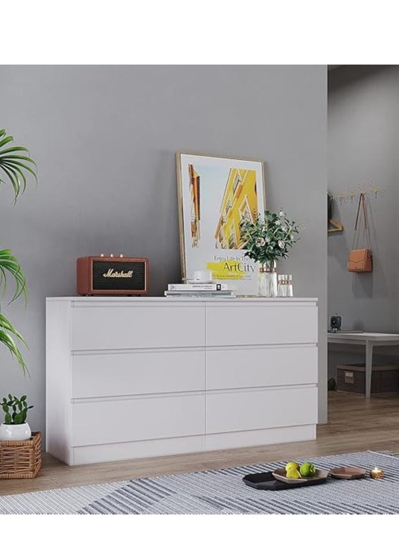 Chest of 6 drawers Modern Bedside Storage Cabinet  for Living Room 120*40*75 CM - pzsku/ZFC21C685853F516E4EF2Z/45/_/1729118970/c5af02a6-c23b-4c23-afd2-fb6940da682f