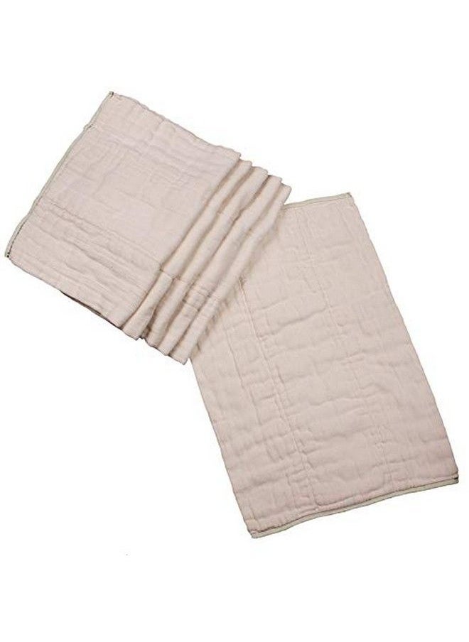 OsoCozy Prefolds Unbleached Cloth Baby Diapers Size 2 (1530 Lbs.) Soft Absorbent And Durable 100% Natural Cotton Our Top Selling Diaper Service Quality Prefolds Unbleached Natural Color 6 Pack  - Image 5
