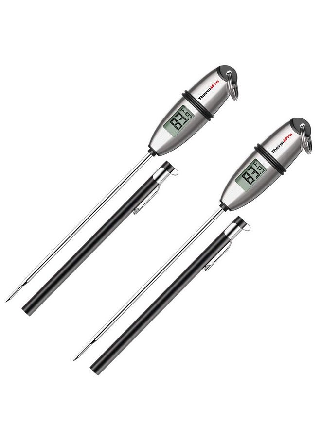 ThermoPro TP-02S（2 Pack） Instant Read Meat Thermometer Digital Cooking Food Thermometer with Super Long Probe for Grill Candy Kitchen BBQ Smoker Oven Oil Milk Yogurt Temperature - pzsku/ZFC21C8739800B2A30797Z/45/_/1740119017/944aab05-696b-4a0b-aba9-c6e78d79f69f