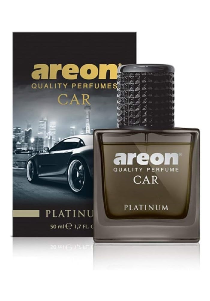 Areon Platinum Car Perfume - 50ml Air Freshener - Image 1