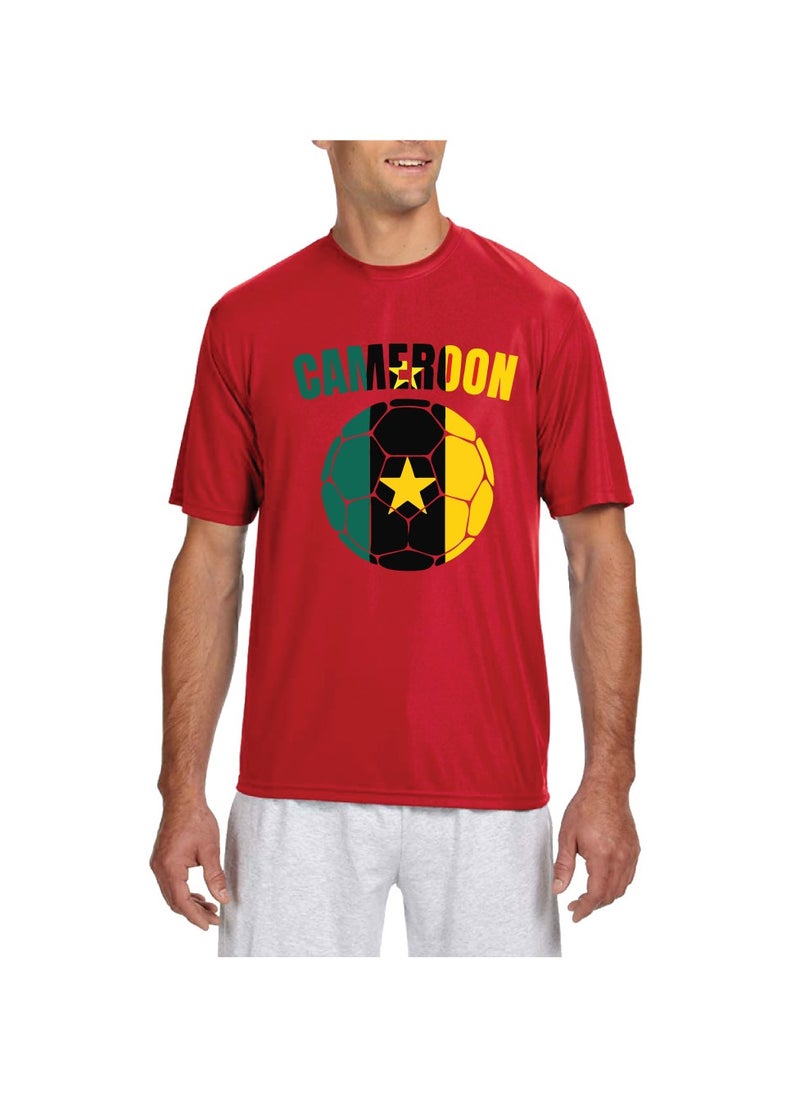 Generic - Cameroon Sports Dry Fit T-Shirt - Soccer Team Printed T-Shirts - Team Jersey T Shirts for Men and Women - Combo Pack - Image 1