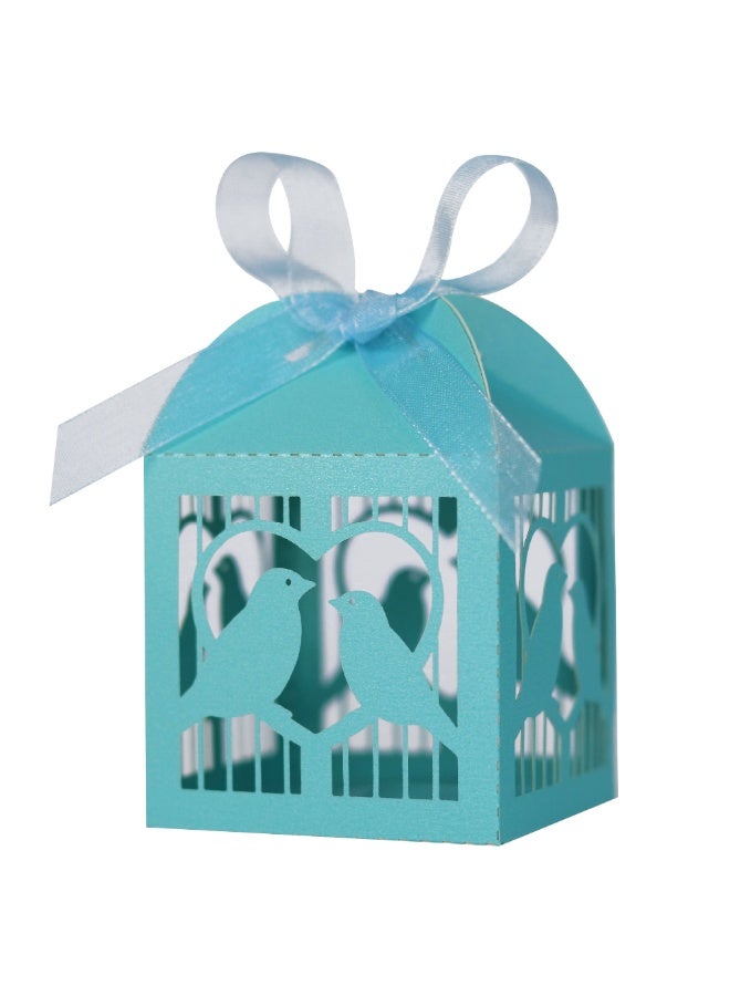 50-piece luxury birdcage-themed favor boxes – elegant favor boxes for special occasions - Image 1
