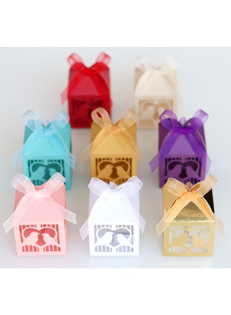 50-piece luxury birdcage-themed favor boxes – elegant favor boxes for special occasions - Image 3