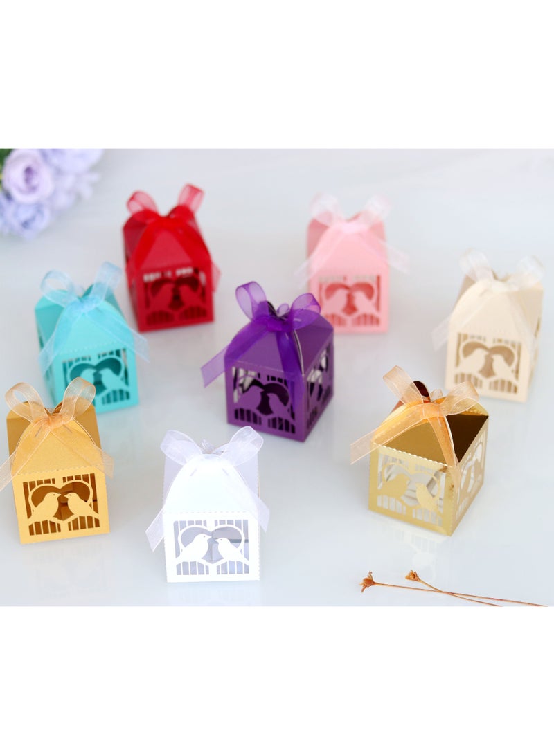 50-piece luxury birdcage-themed favor boxes – elegant favor boxes for special occasions - Image 5