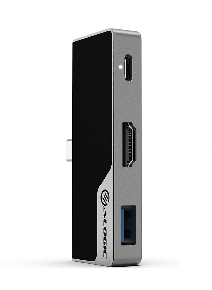 ألوجيك ألوجيك - منفذ USB-C ميني مع USB-A سلسلة Ultra رمادي الفضاء  - Image 1